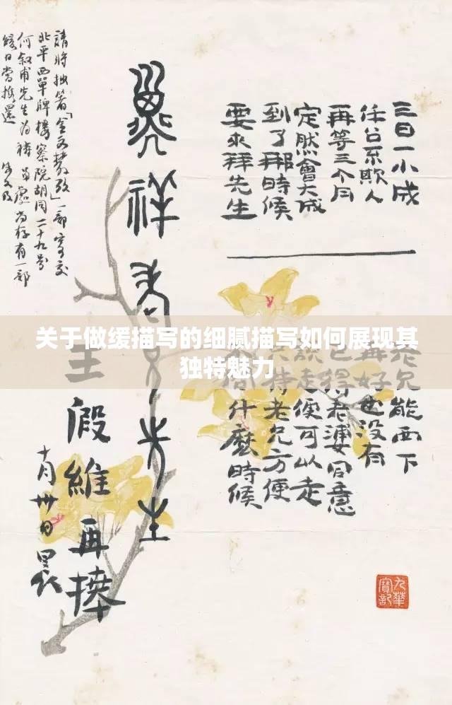 关于做缓描写的细腻描写如何展现其独特魅力