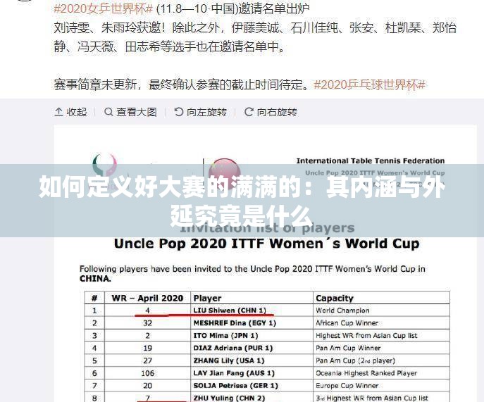 如何定义好大赛的满满的：其内涵与外延究竟是什么