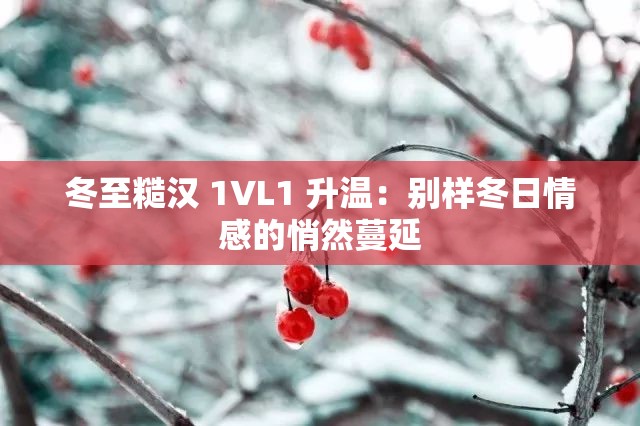 冬至糙汉 1VL1 升温：别样冬日情感的悄然蔓延