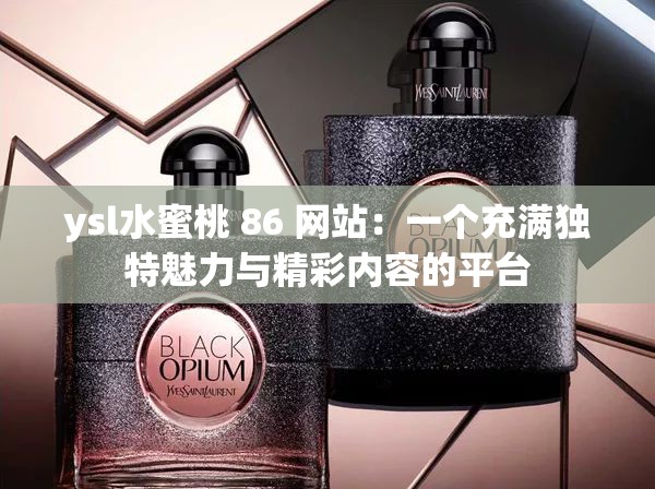 ysl水蜜桃 86 网站：一个充满独特魅力与精彩内容的平台