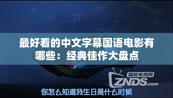 最好看的中文字幕国语电影有哪些：经典佳作大盘点