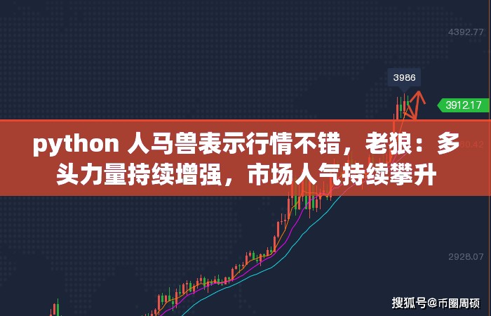 python 人马兽表示行情不错，老狼：多头力量持续增强，市场人气持续攀升