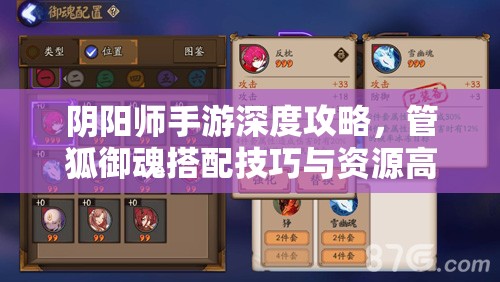 阴阳师手游深度攻略，管狐御魂搭配技巧与资源高效利用及价值最大化策略