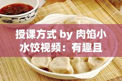 授课方式 by 肉馅小水饺视频：有趣且实用的知识讲解