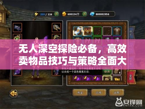 无人深空探险必备，高效卖物品技巧与策略全面大揭秘