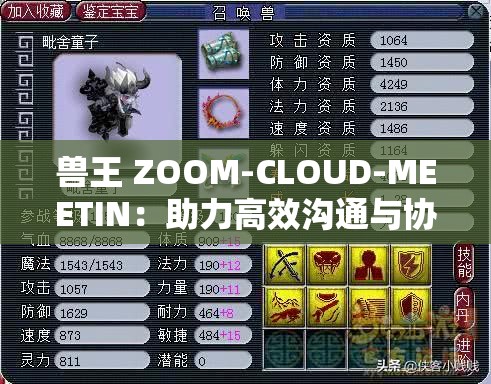 兽王 ZOOM-CLOUD-MEETIN：助力高效沟通与协作的强大平台