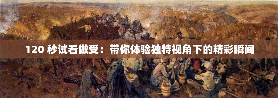 120 秒试看做受：带你体验独特视角下的精彩瞬间
