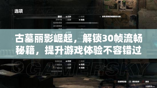古墓丽影崛起，解锁30帧流畅秘籍，提升游戏体验不容错过的技巧