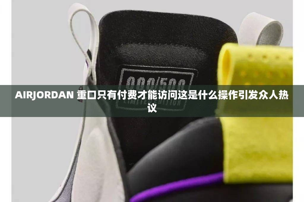 AIRJORDAN 重口只有付费才能访问这是什么操作引发众人热议