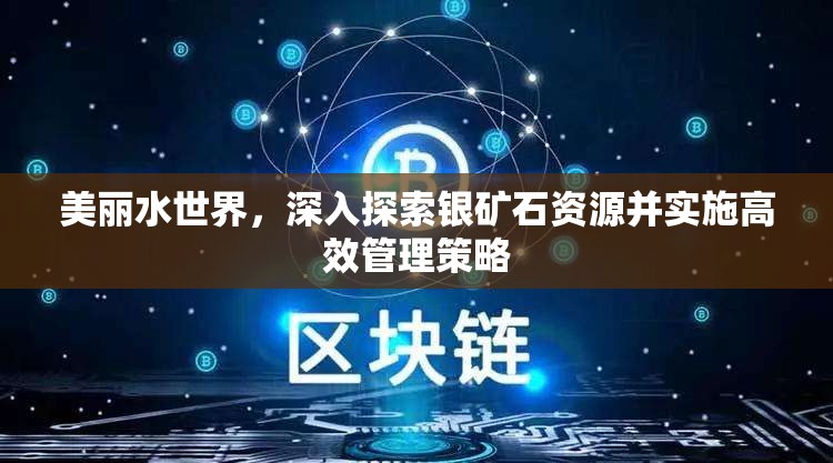 美丽水世界，深入探索银矿石资源并实施高效管理策略