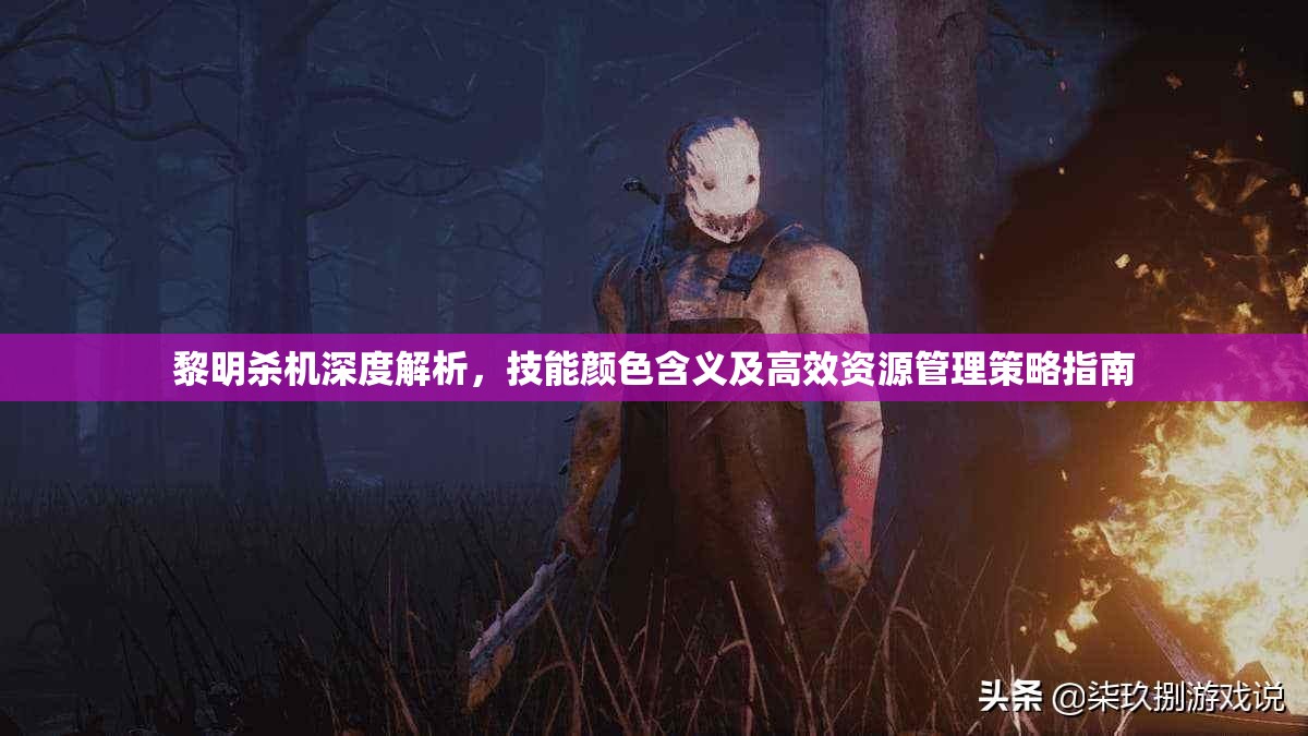黎明杀机深度解析，技能颜色含义及高效资源管理策略指南