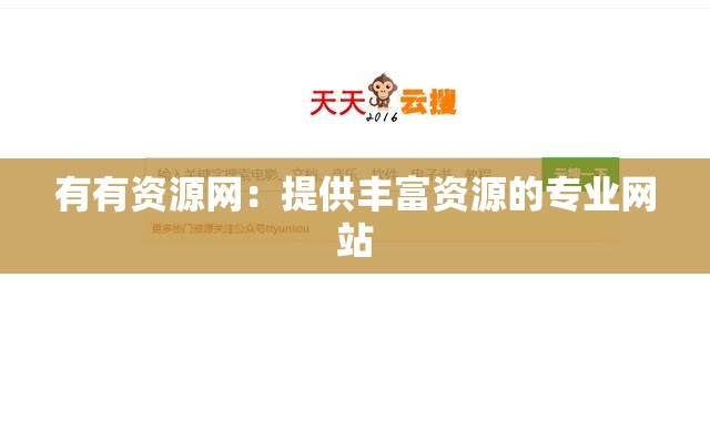 有有资源网：提供丰富资源的专业网站