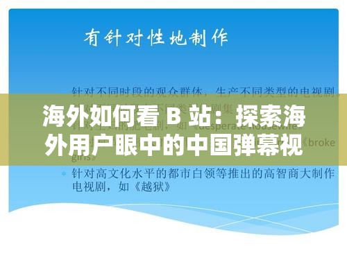 海外如何看 B 站：探索海外用户眼中的中国弹幕视频网站