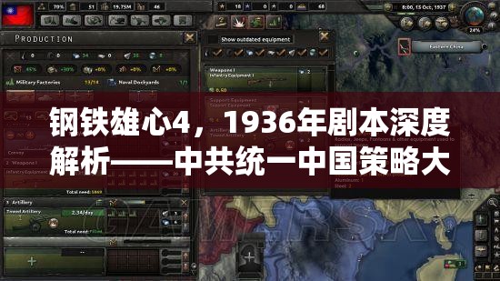 钢铁雄心4，1936年剧本深度解析——中共统一中国策略大揭秘