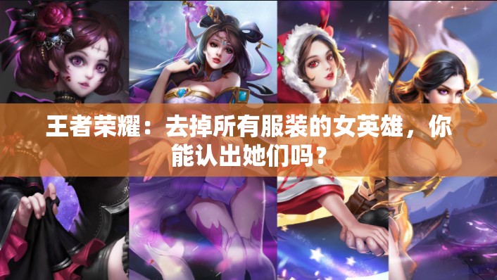 王者荣耀：去掉所有服装的女英雄，你能认出她们吗？