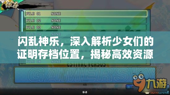闪乱神乐，深入解析少女们的证明存档位置，揭秘高效资源管理的艺术