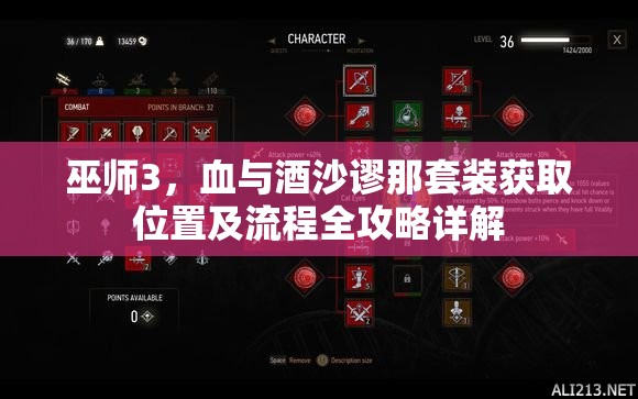 巫师3，血与酒沙谬那套装获取位置及流程全攻略详解