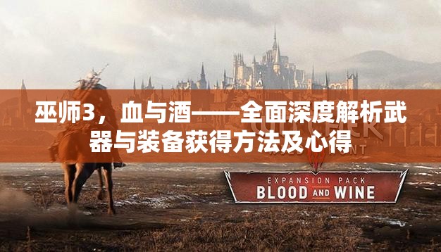巫师3，血与酒——全面深度解析武器与装备获得方法及心得