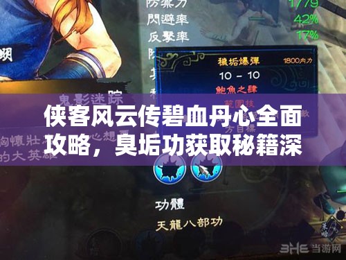 侠客风云传碧血丹心全面攻略，臭垢功获取秘籍深度揭秘与解析