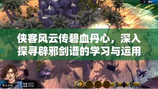 侠客风云传碧血丹心，深入探寻辟邪剑谱的学习与运用解析