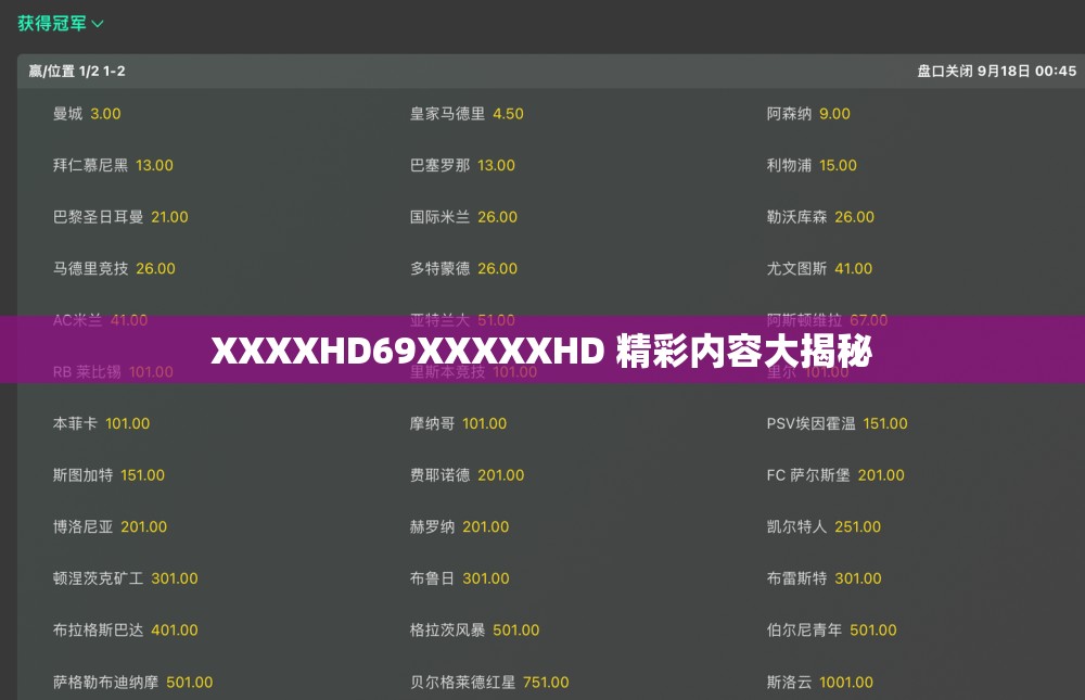 XXXXHD69XXXXXHD 精彩内容大揭秘