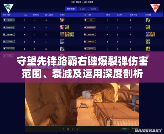 守望先锋路霸右键爆裂弹伤害范围、衰减及运用深度剖析