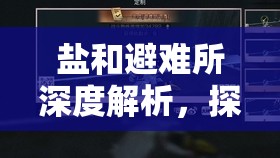 盐和避难所深度解析，探索湖中魔女BOSS独特技能与制胜玩法策略