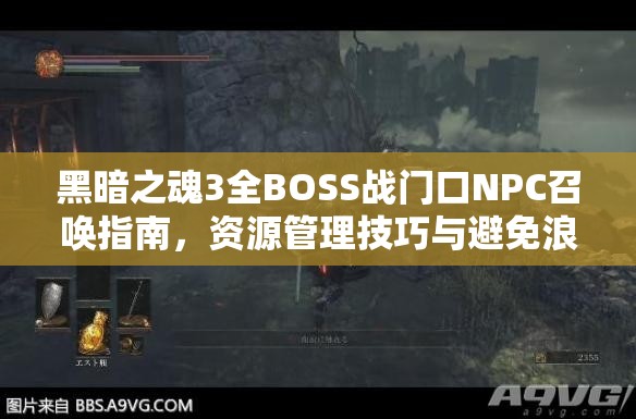 黑暗之魂3全BOSS战门口NPC召唤指南，资源管理技巧与避免浪费以最大化战斗价值