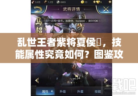 乱世王者紫将夏侯惇，技能属性究竟如何？图鉴攻略带你揭秘！